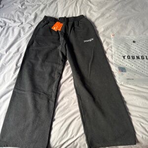 YoungLa Men’s Medium oversized sweatpants in black - New
